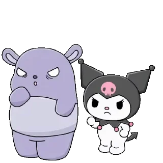 😊 emoji Cute Kuromi @kal_pc Telegram sticker 19 of 24