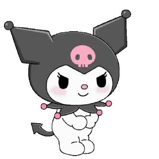 😊 emoji Cute Kuromi @kal_pc Telegram sticker 6 of 24