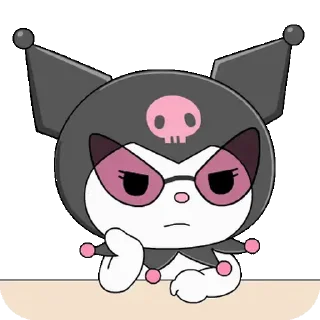 😊 emoji Cute Kuromi @kal_pc Telegram sticker 23 of 24