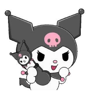😊 emoji Cute Kuromi @kal_pc Telegram sticker 8 of 24