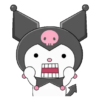 😊 emoji Cute Kuromi @kal_pc Telegram sticker 18 of 24