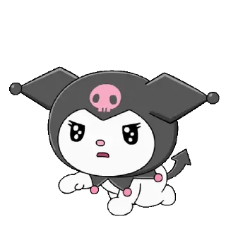😊 emoji Cute Kuromi @kal_pc Telegram sticker 14 of 24