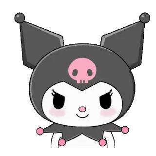 😊 emoji Cute Kuromi @kal_pc Telegram sticker 10 of 24