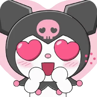 😊 emoji Cute Kuromi @kal_pc Telegram sticker 7 of 24
