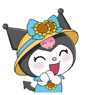 😊 emoji Cute Kuromi @kal_pc Telegram sticker 21 of 24