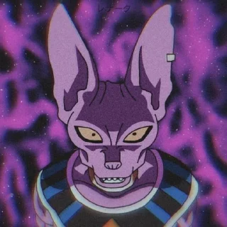 🟣 emoji Beerus, the God of Destruction[@seupaiconfia] Telegram sticker 14 of 40