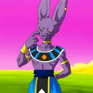 🟣 emoji Beerus, the God of Destruction[@seupaiconfia] Telegram sticker 8 of 40
