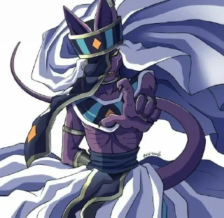 🟣 emoji Beerus, the God of Destruction[@seupaiconfia] Telegram sticker 21 of 40