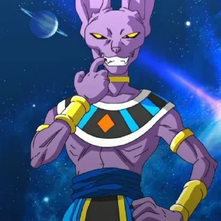 🟣 emoji Beerus, the God of Destruction[@seupaiconfia] Telegram sticker 6 of 40