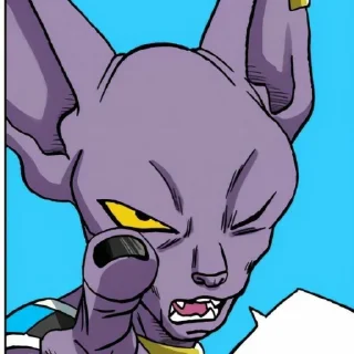 🟣 emoji Beerus, the God of Destruction[@seupaiconfia] Telegram sticker 24 of 40