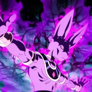 🟣 emoji Beerus, the God of Destruction[@seupaiconfia] Telegram sticker 11 of 40