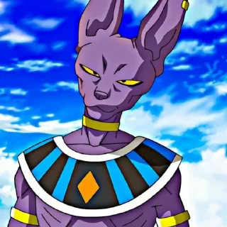 🟣 emoji Beerus, the God of Destruction[@seupaiconfia] Telegram sticker 2 of 40