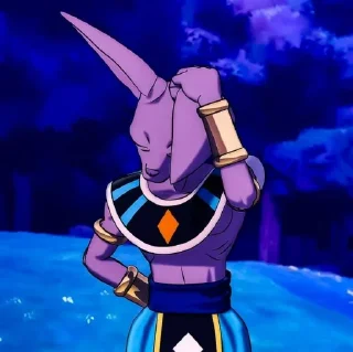 🟣 emoji Beerus, the God of Destruction[@seupaiconfia] Telegram sticker 9 of 40
