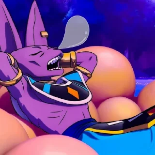 🟣 emoji Beerus, the God of Destruction[@seupaiconfia] Telegram sticker 13 of 40