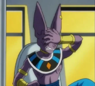 🟣 emoji Beerus, the God of Destruction[@seupaiconfia] Telegram sticker 4 of 40