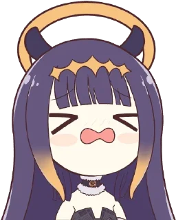 😣 emoji Ina Ina Telegram sticker 16 of 118