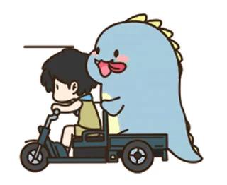 Sticker from My Dino Friend • @xxyuji