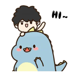 Sticker from My Dino Friend • @xxyuji