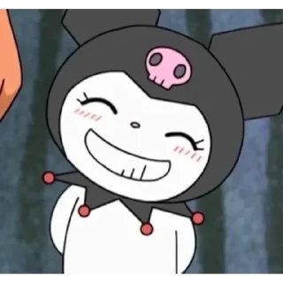 😊 emoji kuromi Telegram sticker 12 of 20