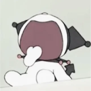 😊 emoji kuromi Telegram sticker 10 of 20