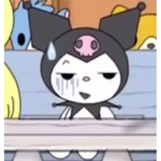 😊 emoji kuromi Telegram sticker 6 of 20