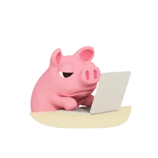 Sticker from Adorable Rosa the Pig @kal_pc