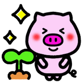 Sticker from Move!Daily-useable Pig @kal_pc
