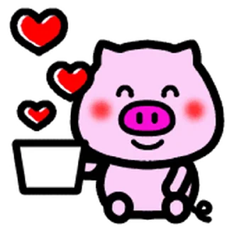 😊 emoji Move!Daily-useable Pig @kal_pc Telegram sticker 10 of 40