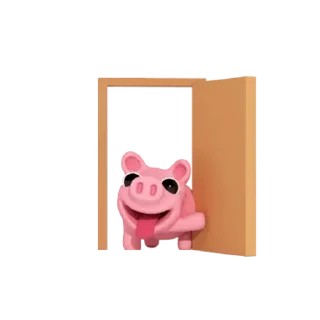 😊 emoji Adorable Rosa the Pig @kal_pc Telegram sticker 11 of 16