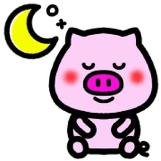 Sticker from Move!Daily-useable Pig @kal_pc