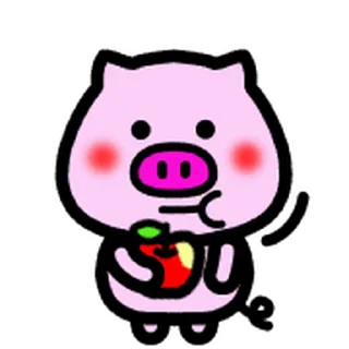 😊 emoji Move!Daily-useable Pig @kal_pc Telegram sticker 23 of 40