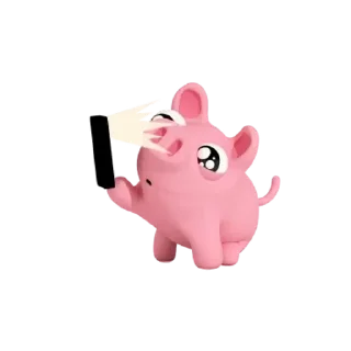 😊 emoji Adorable Rosa the Pig @kal_pc Telegram sticker 12 of 16