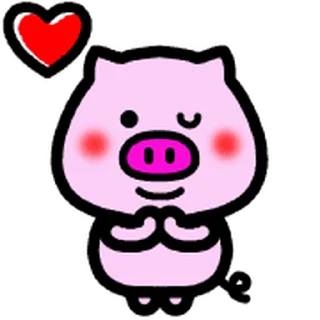 😊 emoji Move!Daily-useable Pig @kal_pc Telegram sticker 16 of 40