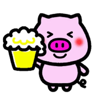 😊 emoji Move!Daily-useable Pig @kal_pc Telegram sticker 22 of 40
