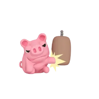 😊 emoji Adorable Rosa the Pig @kal_pc Telegram sticker 16 of 16