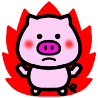 😊 emoji Move!Daily-useable Pig @kal_pc Telegram sticker 12 of 40