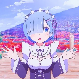 😧 emoji Re Zero @animestickersii Telegram sticker 10 of 81