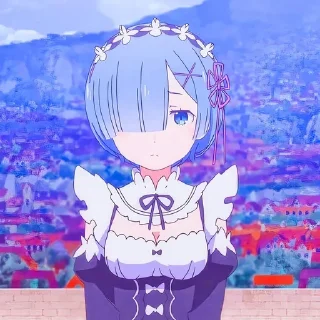 😒 emoji Re Zero @animestickersii Telegram sticker 23 of 81