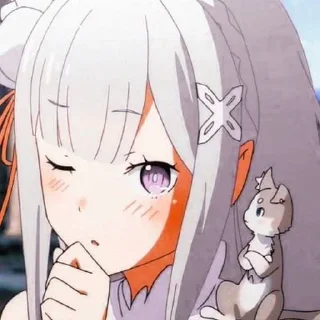 😉 emoji Re Zero @animestickersii Telegram sticker 4 of 81