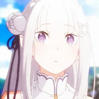 😳 emoji Re Zero @animestickersii Telegram sticker 7 of 81