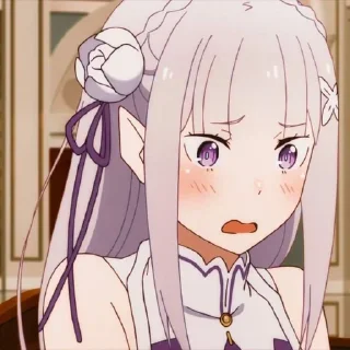 😳 emoji Re Zero @animestickersii Telegram sticker 15 of 81
