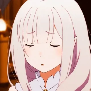😒 emoji Re Zero @animestickersii Telegram sticker 8 of 81