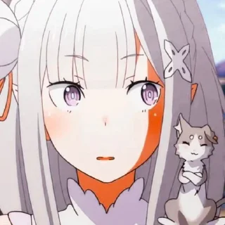😳 emoji Re Zero @animestickersii Telegram sticker 17 of 81