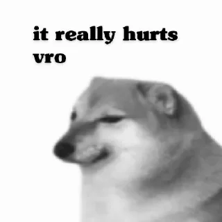 🥲 emoji Sad cheems #2 @Anime_Gaming_chat_global Telegram sticker 11 of 119