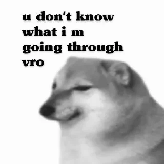 🥲 emoji Sad cheems #2 @Anime_Gaming_chat_global Telegram sticker 8 of 119