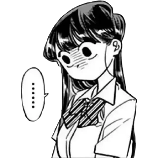 Sticker from Komi-San