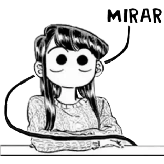 Sticker from Komi-San