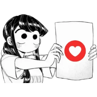 Sticker from Komi-San