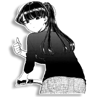 Sticker from Komi-san