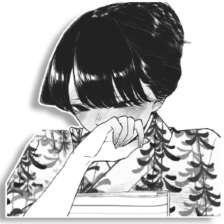 Sticker from Komi-san